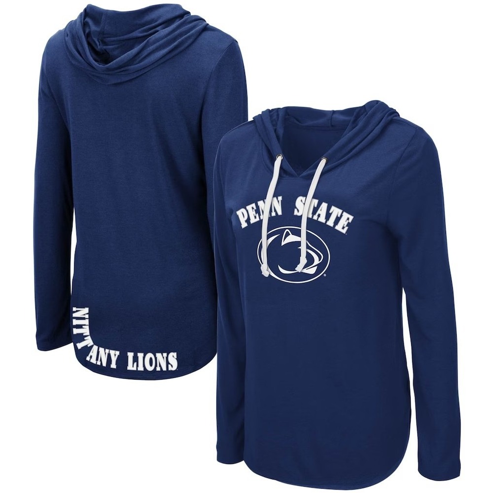 Colosseum Penn State Nittany‎ Lions Navy Blue Hoodie Shirt Women's Medium NWT